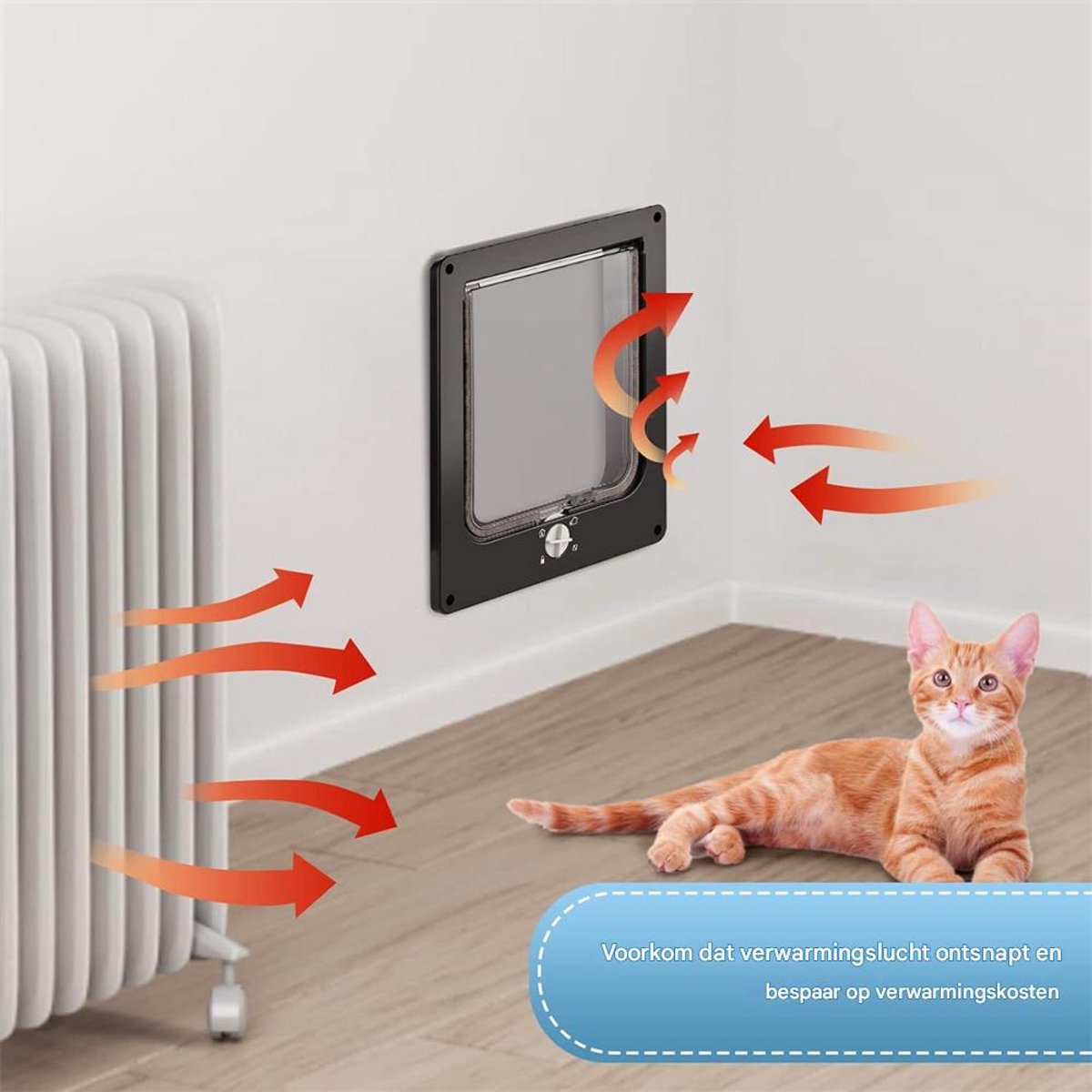 EUROTECHMART S.R.L. Kattenluik - 4-standen Deur thumbnail 5