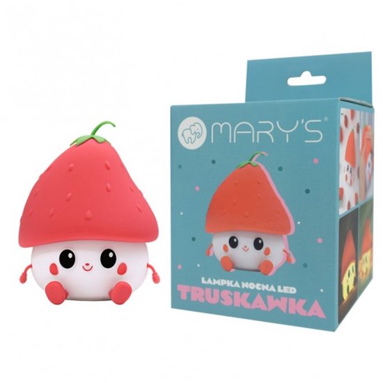 Mary's - Nachtlamp - Aardbei - Siliconen van Merkloos — afbeelding 3