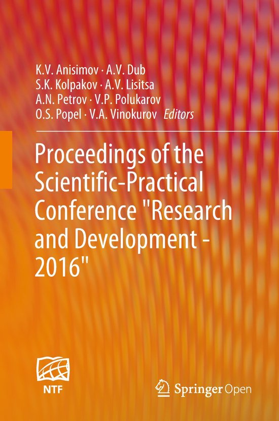 Proceedings of the Scientific Practical Conference Research  ... - cover