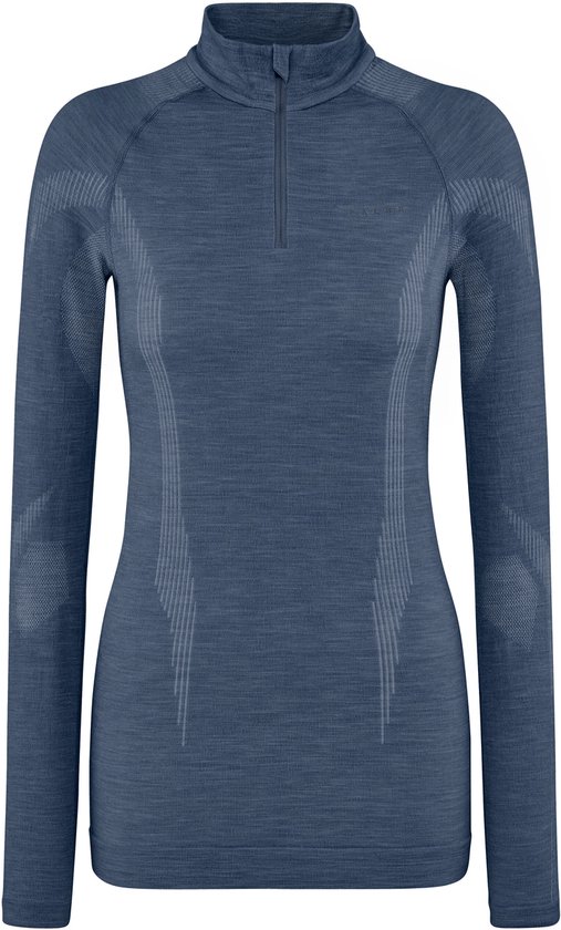 FALKE Wool-Tech Zip Neck sneldrogend wol functioneel functioneel