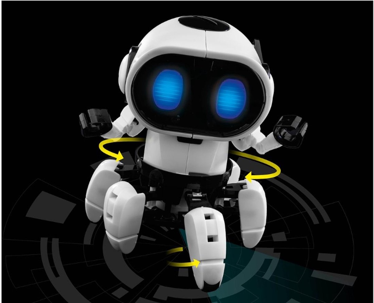 KOSMOS Chipz Intelligente Robot - Experimenteerset - Bouw je eigen slimme robot met sensoren en spelmodi - Volgmodus en Obstakeldetectie - Meer dan 100 Onderdelen - STEM Speelgoed - Vanaf 8 Jaar — afbeelding 8