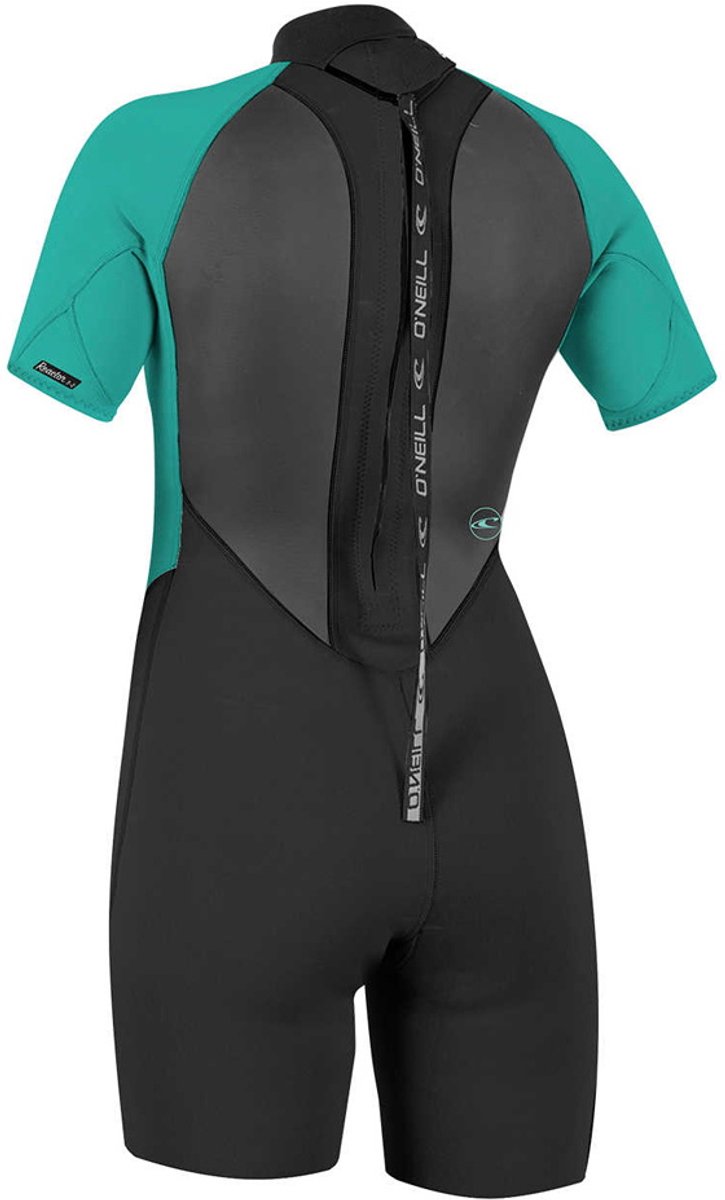 2025 O'Neill Dames Reactor II 2mm Rug Ritssluiting Shorty Wetsuit