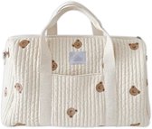 Luxegoed® Luiertas Rugzak, Verzorgingstas voor aan de kinderwagen en Buggy – Schoudertas – Beertje