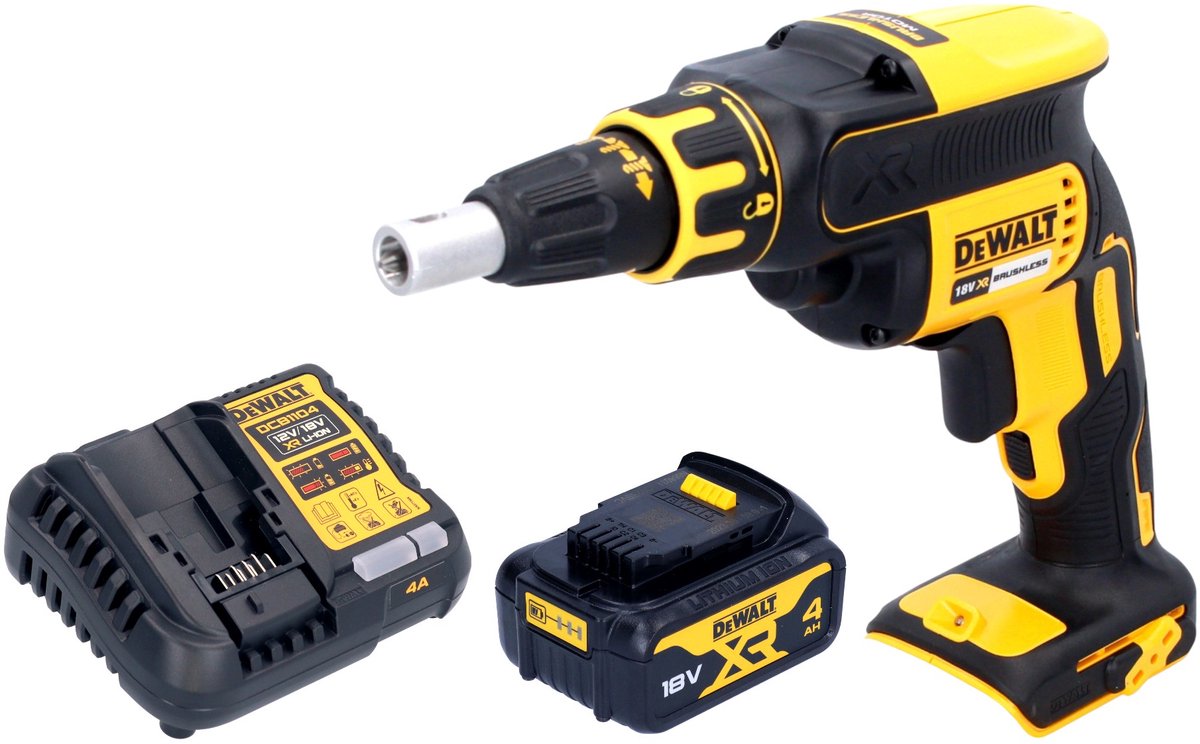DeWalt DCF 620 M1 accu-droogbouwschroevendraaier 18 V 30 Nm borstelloos + 1x accu 4.0 Ah + lader