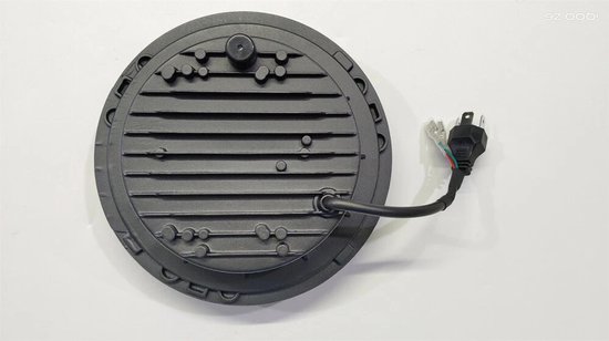 Optiek Motor Full LED Zwart voor Rond 7 inch koplamp - type 5