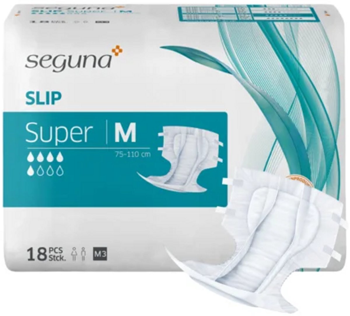 Seguna Slip Super Medium - 1 paquet de 18 protections