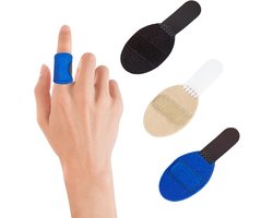 Vingerspalk - 3 stuks - Universele vinger brace - Eén maat - Verstelbaar - Voor sportblessures en artrose