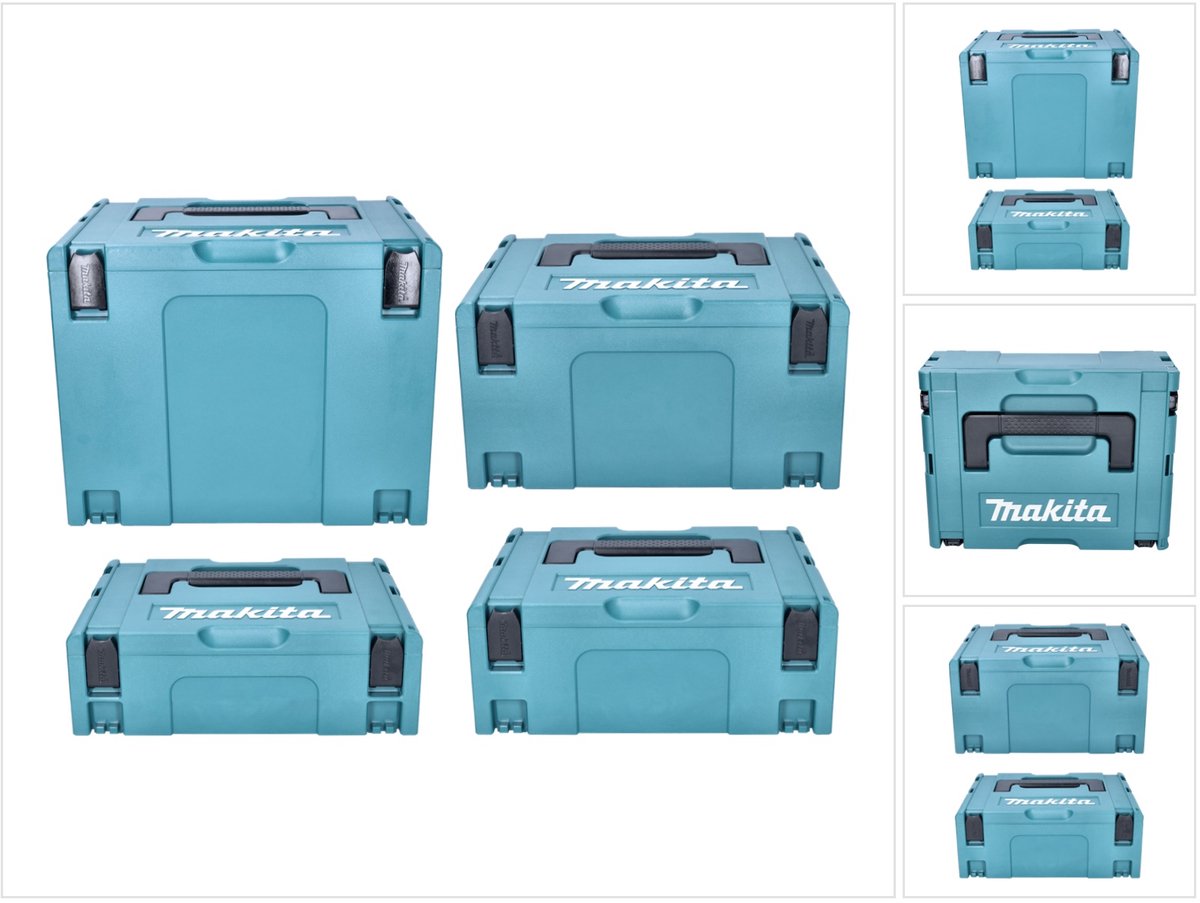 Makita Makpac set maat 1 + 2 + 3 + 4 transportkist en gereedschapskist
