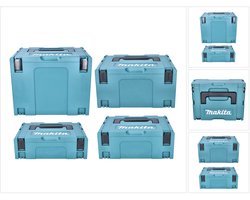 Makita Makpac set maat 1 + 2 + 3 + 4 transportkist en gereedschapskist