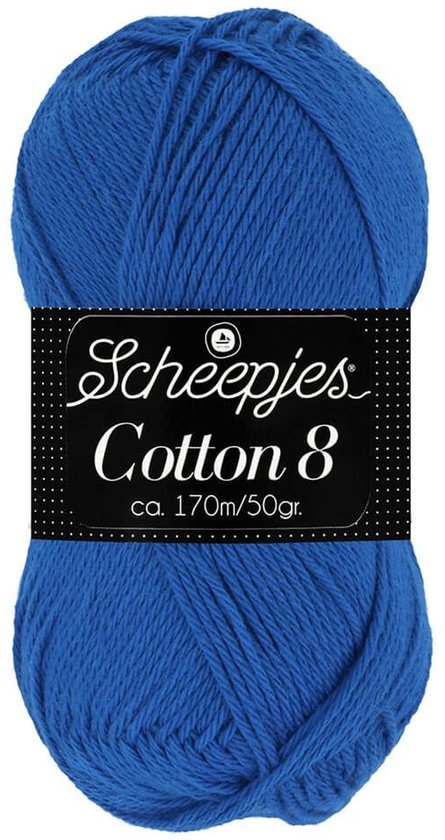 Scheepjes Cotton 8 50g - 519 Blauw