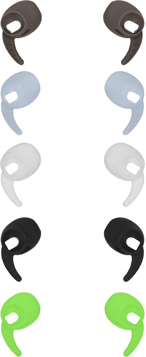 kwmobile 5x haakjes geschikt voor Samsung Galaxy Buds 3 - Oorhaken voor draadloze oordopjes - Houders voor earbuds in meerkleurig