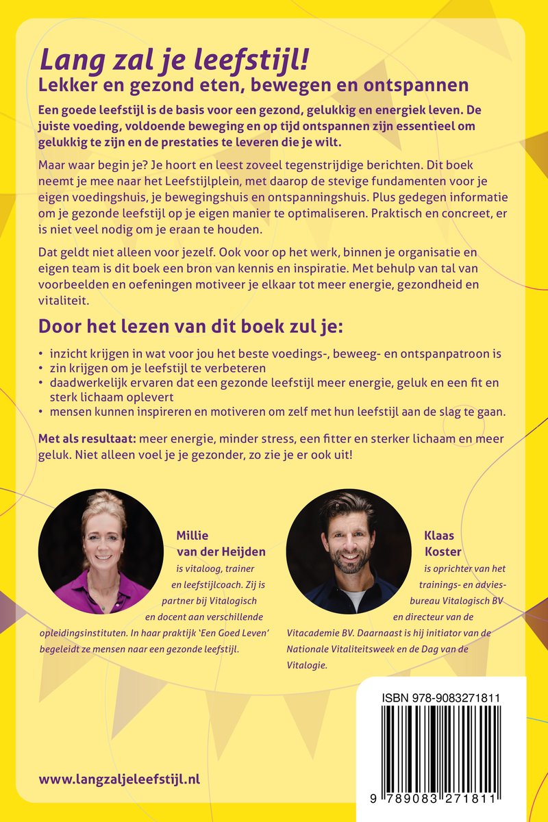 Lang zal je leefstijl! - back cover