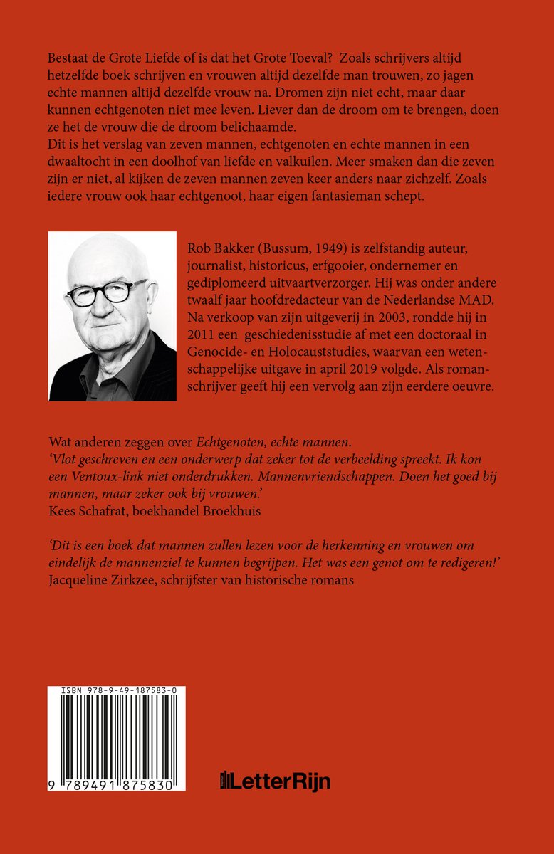 Zwart-wit portretfoto van Rob Bakker, een man met een bril en wit haar.