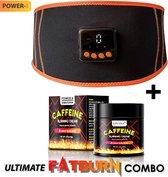 Power-8® Ultimate Fatburn Combo – Sneller Afvallen en Strakker in je Vel met EMS + Caffeine Crème - EMS trainer - Buikspiertrainers - kerstcadeau