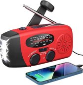 Bol.com Noodio Noodradio - 2025 MODEL - 3 LEDS - Noodradio Opwindbaar - SOS alarm - 2000 mAh - Radio Met Accu Batterij Voor Nood... aanbieding