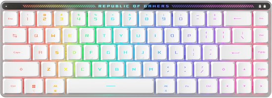 Asus ROG Falchion RX Low Profile White - Toetsenbord voor gaming - USB - RGB - QWERTY US - Wit