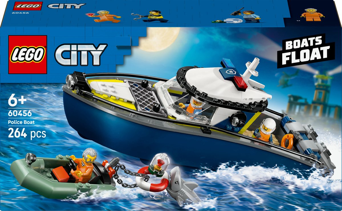 LEGO 60456 City Police Achtervolging Met  Politieboot