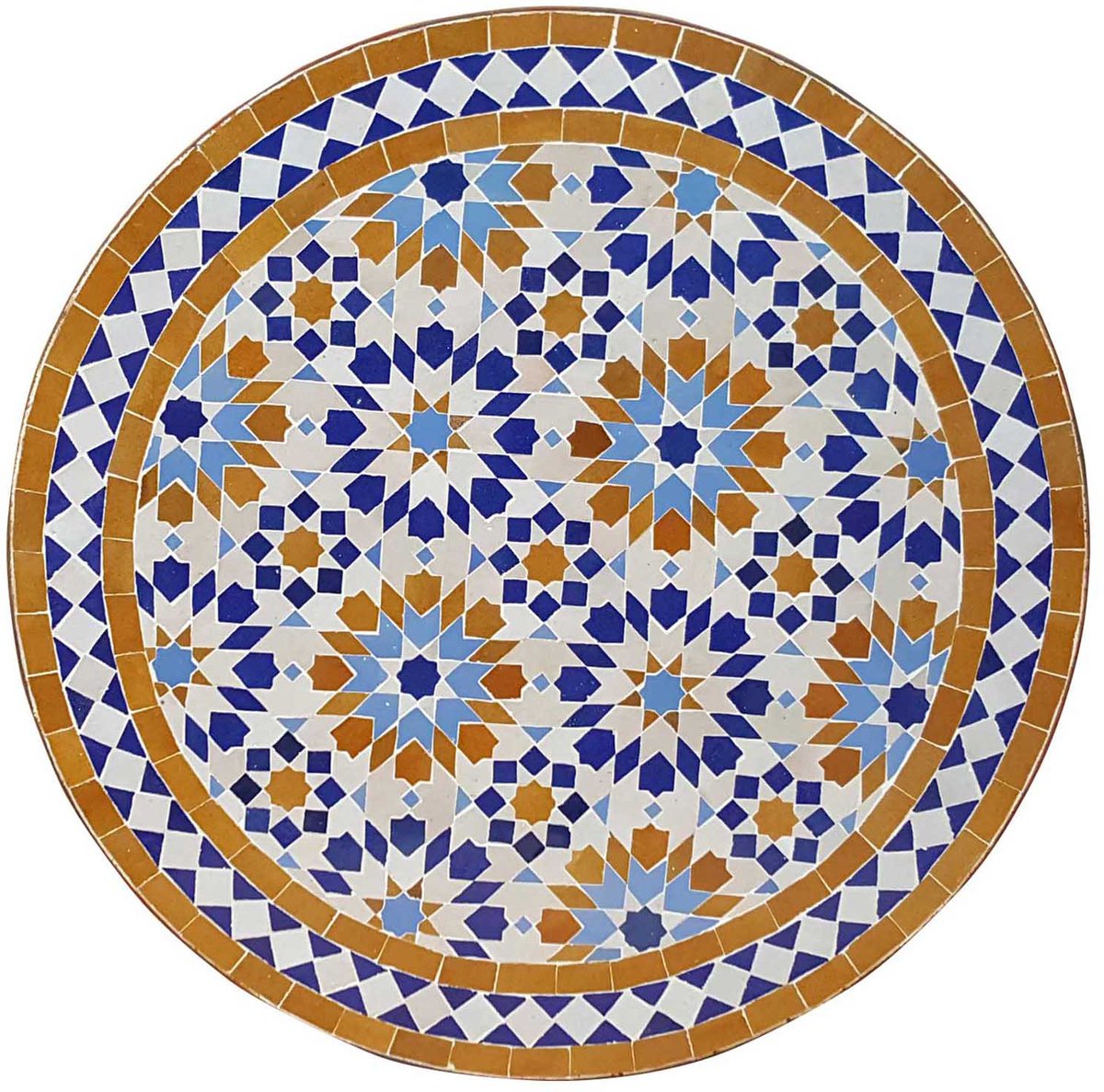 Mozaïek tafel D60 Ankabut bruin