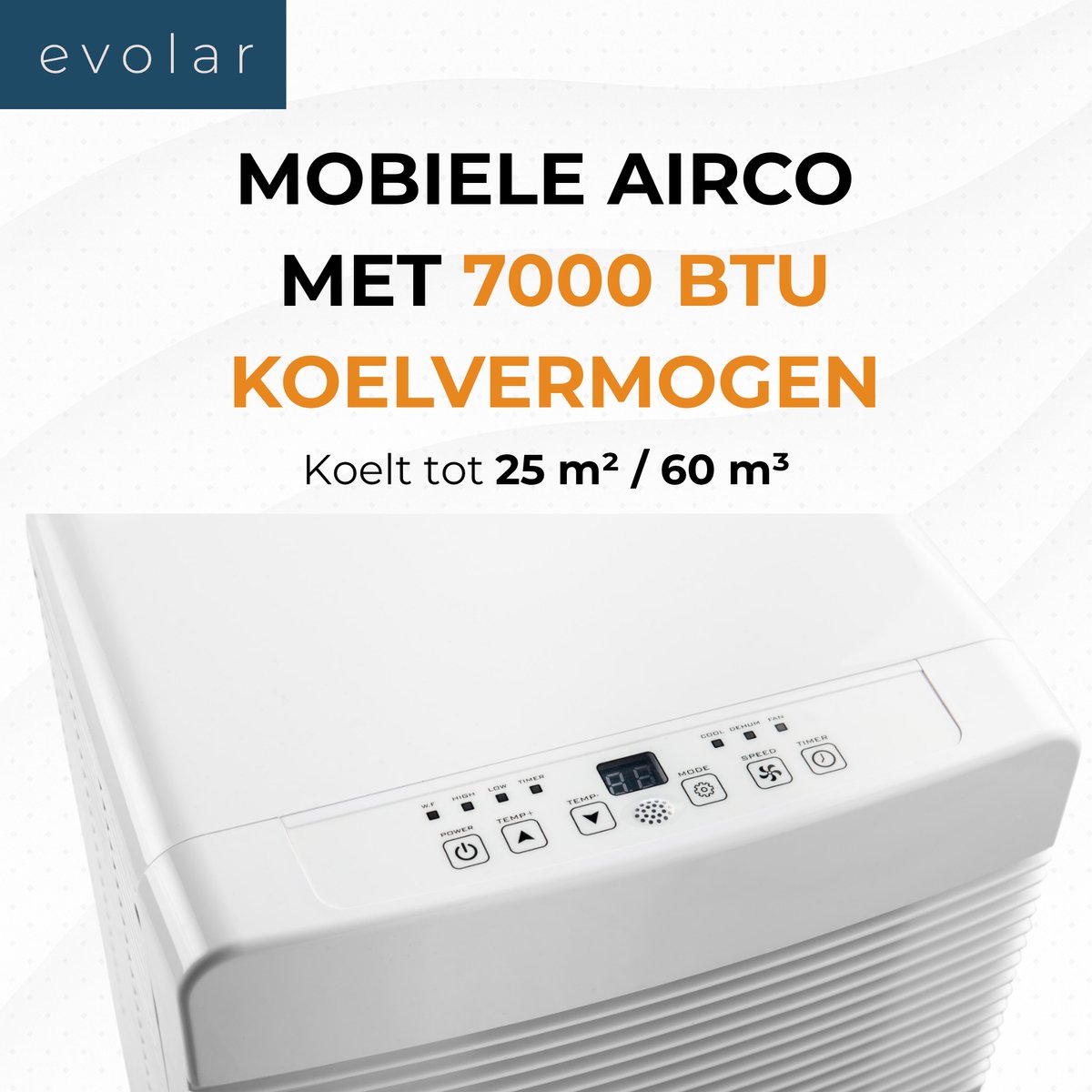 Afbeelding 3 van Evolar Mobiele Airco - 3-in-1 - 7000 (EAN: 6150702746752)