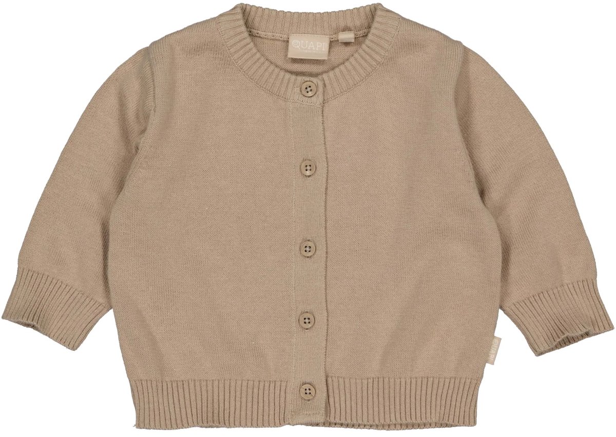 Quapi Baby Unisex vest Sand maat 74