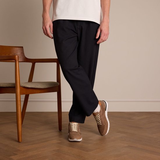 No Stress Heren Beige nubuck sneakers Maat 43 bol