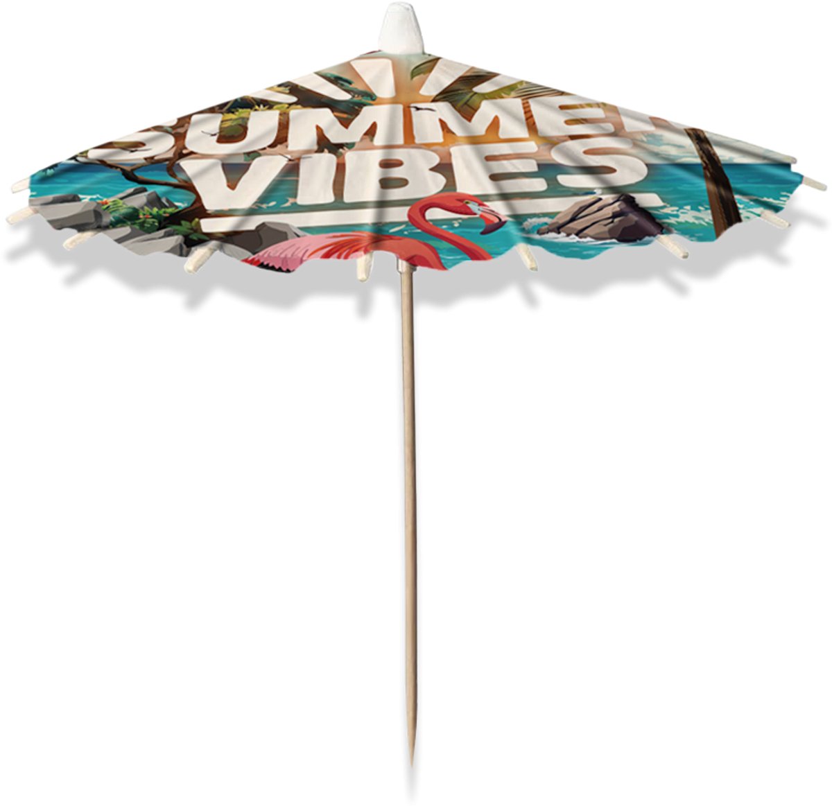 Hawaii Cocktail Parasols Prikkers - Summer Vibes - 8 stuks