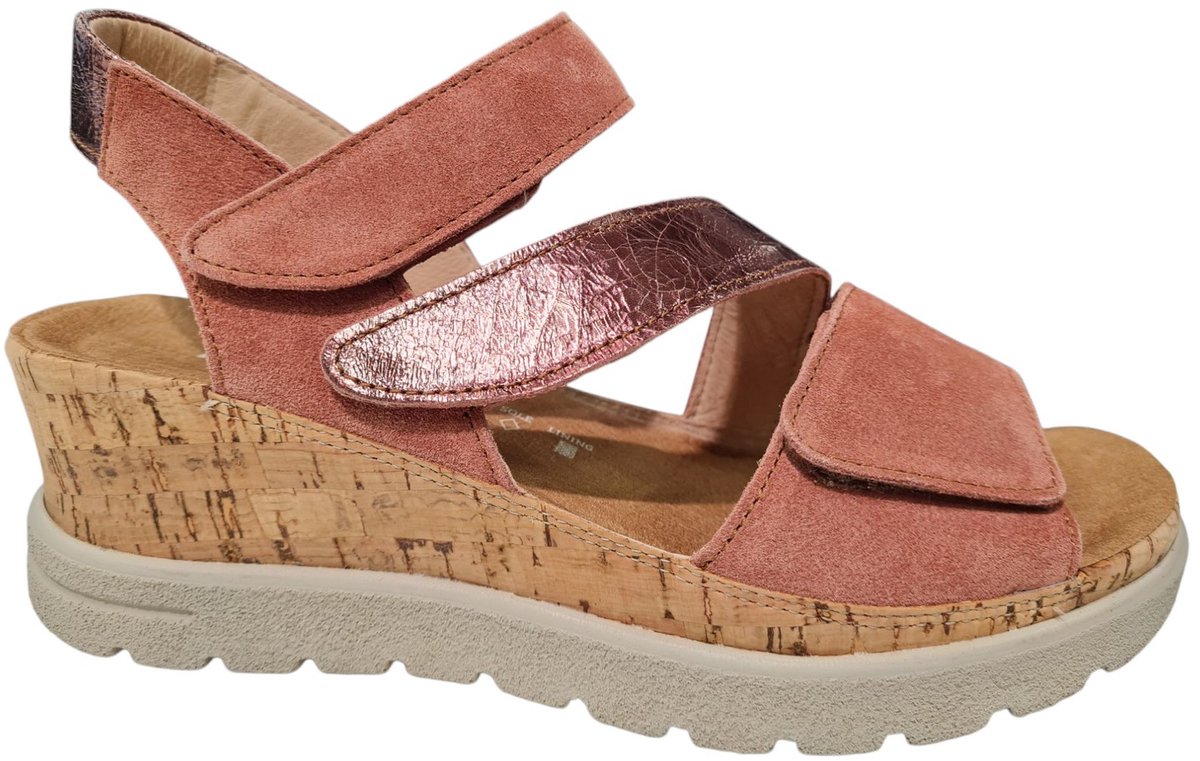 Hartjes Suede H Dames Sandalen - Oud Roze - 37