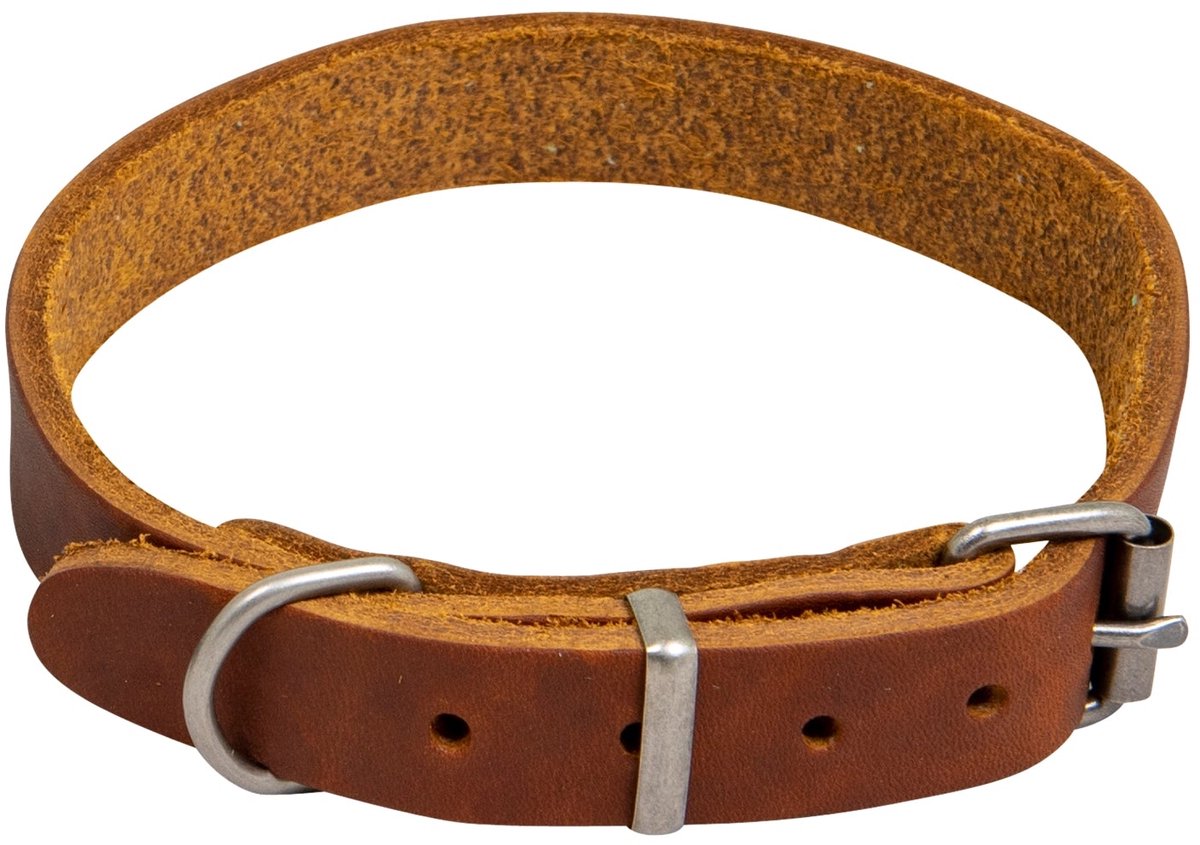 Animal Boulevard Ab30052 - Hals- En Leibanden - Hond - Ab Country Leather Halsband Cognac-12mmx24-32cm - Maat: 12mmx24-32cm - 205302