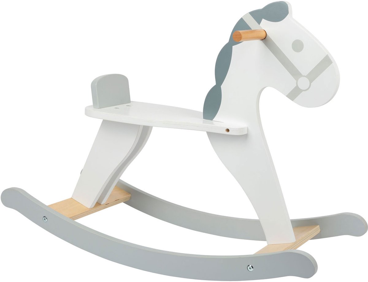 Small Foot - houten schommelpaard skandi wit afbeelding 1