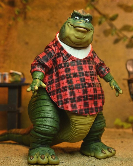 NECA Figurine D'Action Dinosaures – Earl Sinclair – 18 Cm – Collection Premium