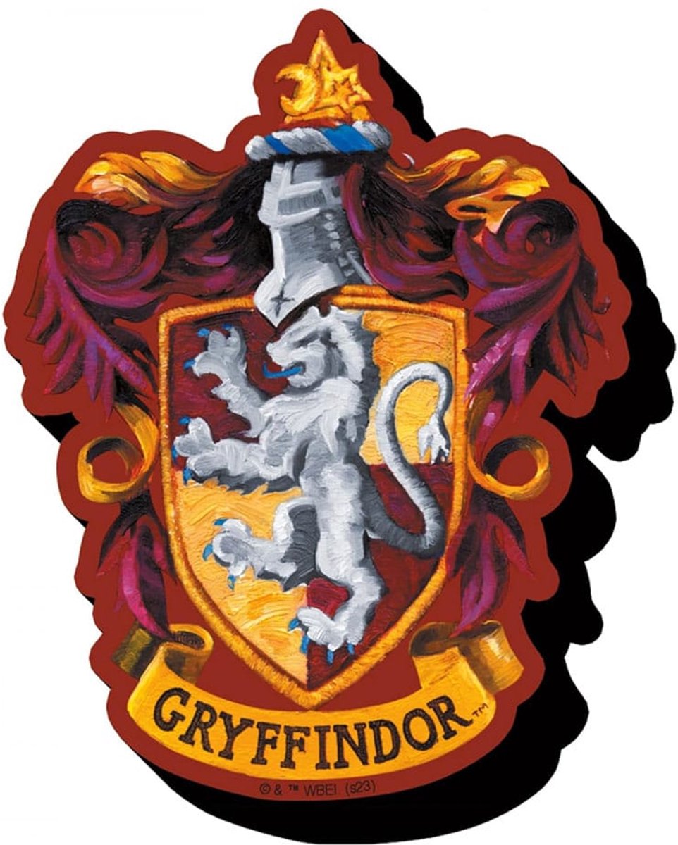 NMR Distribution Harry Potter: Gryffindor / Griffoendor Crest / Wapen Funky Chunky Magnet Magnets