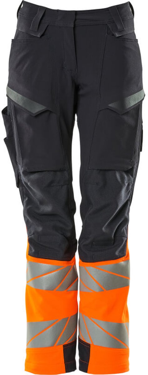 Mascot Accelerate Safe Broek met kniezakken 19178-511 - donkermarine/hi-vis oranje - C36 - 76