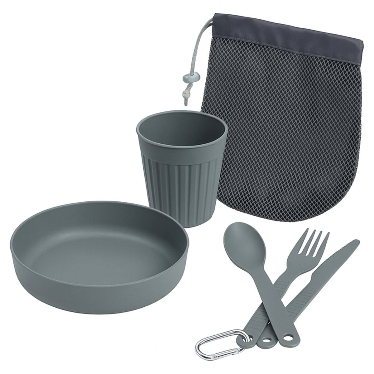 CUHOC Camping Serviesset 6-delig – Lichtgewicht & Breukvast – Ideaal voor Camping, Picknick en Outdoor – BPA-vrij