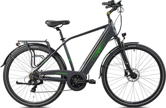 Voyager heren ebike midmotor 13Ah 7sp Black