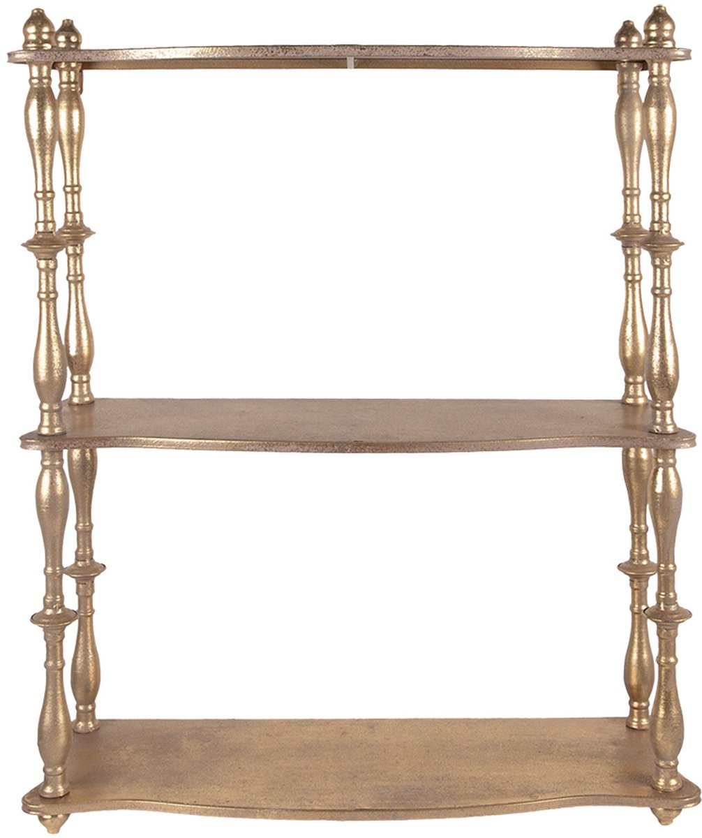 Wandrek 60x22x76 cm Goudkleurig Metaal