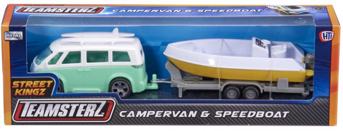 Street Kings Kampeerwagen met speedboot - Teamsterz.