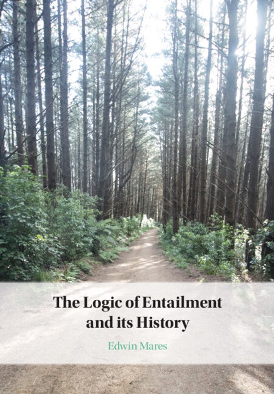 Boekomslag 'The Logic of Entailment and its History' door Edwin Mares, met een bosweg in het midden.