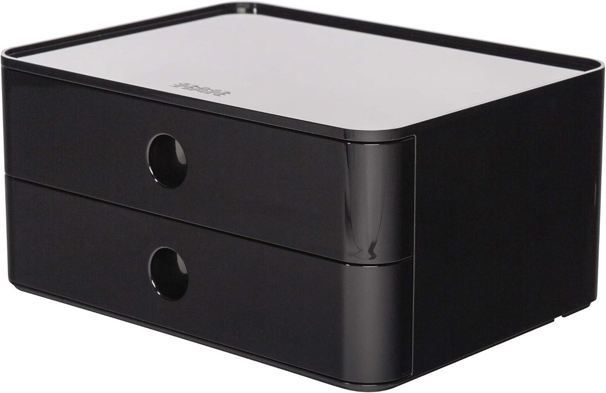 Compacte Ladebox met 2 Laden en Hoogglans Afwerking