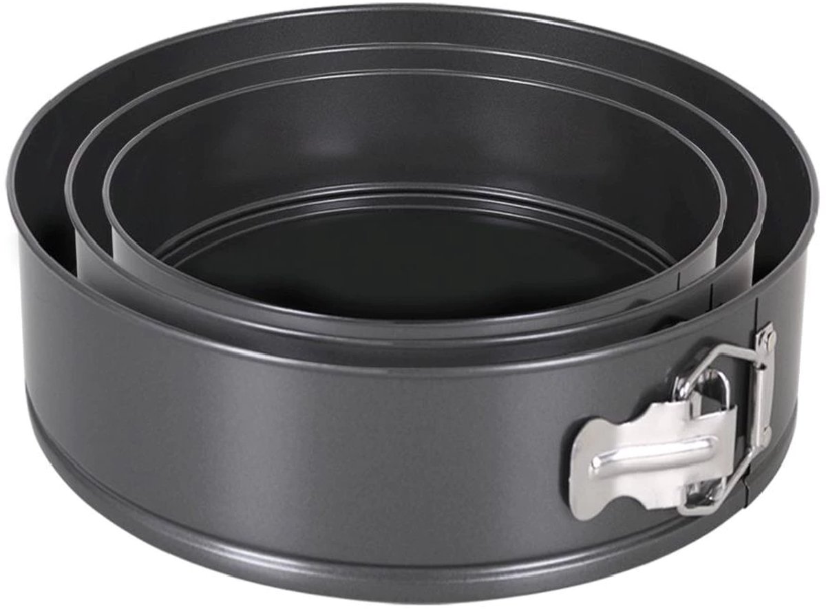 Bakvormen | Taartvormen | Springvormen rond - 20x6,8 + 24x7 + 28x6,8