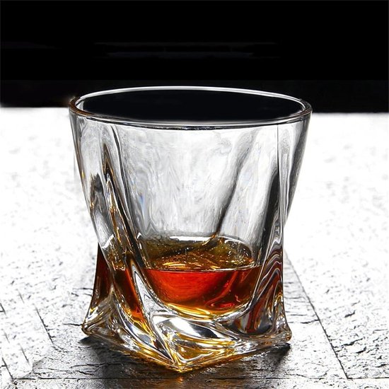 NatureMan Kristallen whiskyglazen, 150 ml set van 3 draaibare