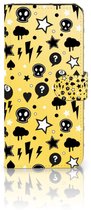 Téléphone Portable Couverture Standing pour Samsung Galaxy A36 Coque Punk Jaune