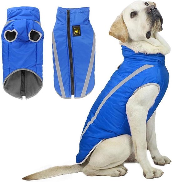Ranphy Waterdichte hondenregenjas voor middelgrote grote honden reflecterende verstelbare ademende jassen mesh poncho kleding buitensporten huisdier vest jas labrador regenkleding met hoge halslijn