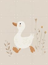 IXXI Petite Goose, Enfant de l'Arbre et Divers - 60 x 80 cm - Support de suspension gratuit - Grande décoration murale et posters - Ludique, Illustrations, Imaginatif