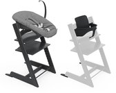 Bol.com Stokke Tripp Trapp kinderstoel Black (inclusief stoel en Babyset 2) met set voor pasgeborenen (Anthracite) - veilig vers... aanbieding
