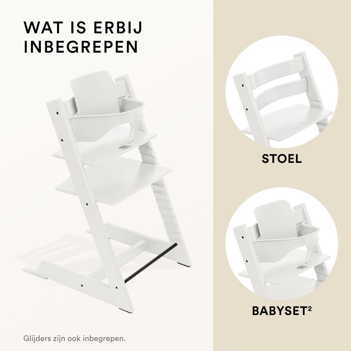 Stokke® Tripp Trapp® Bundle Stoel + Babyset 2 | White thumbnail 6