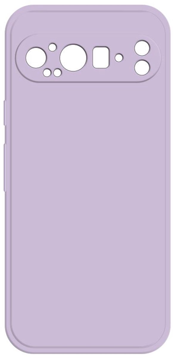 Hoesje voor Google Pixel 9 Pro XL - Phonesta Color Silicone Back Cover - Lichtpaars