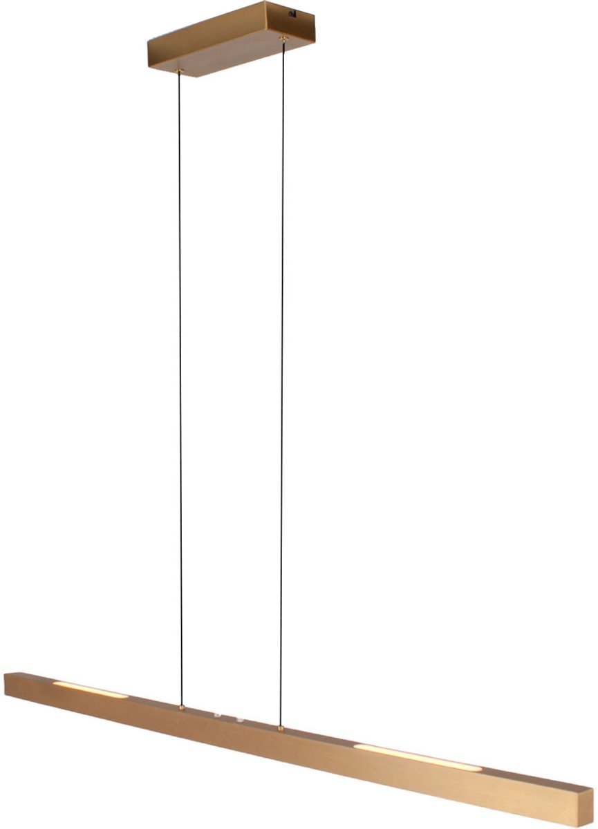 Hanglamp | 120 cm | traiano | 3 lichts | ingebouwd LED | brons bruin | acryl metaal | design functionele moderne sfeer verlichting