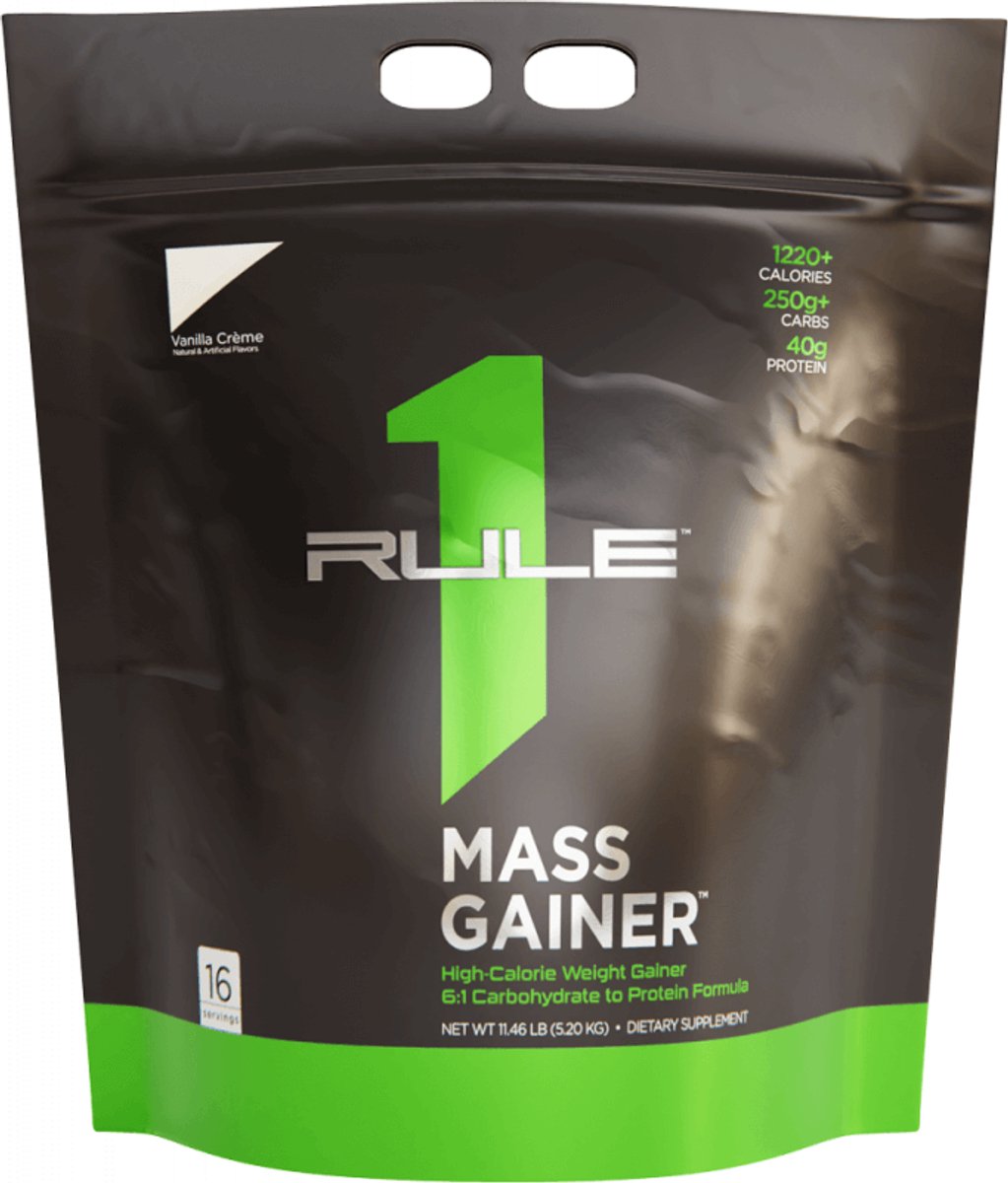 Rule1 R1 Mass Gainer (11,4lbs) Vanilla Crème - Gewichtstoename - Met Creatine