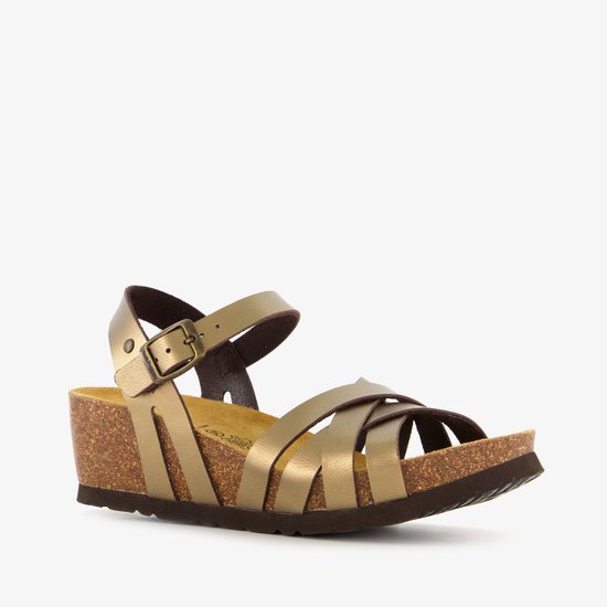 Hush Puppies dames bio sleehak sandalen brons - Brons - Maat 37