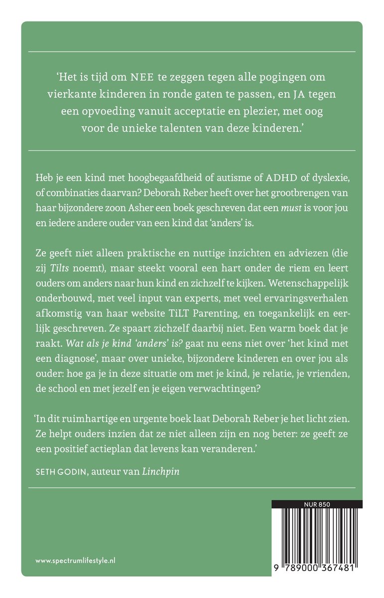 Wat als je kind 'anders' is? - back cover
